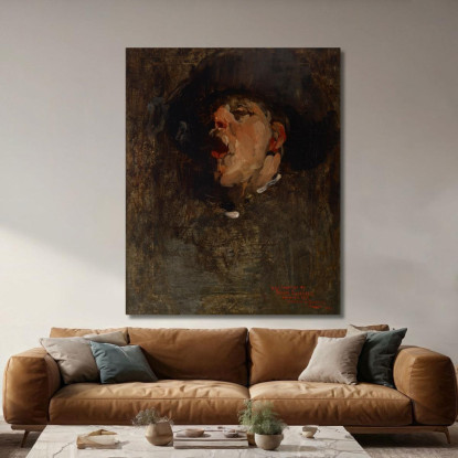 Autoritratto 2 Frank Duveneck fdu21 quadro stampato su tela