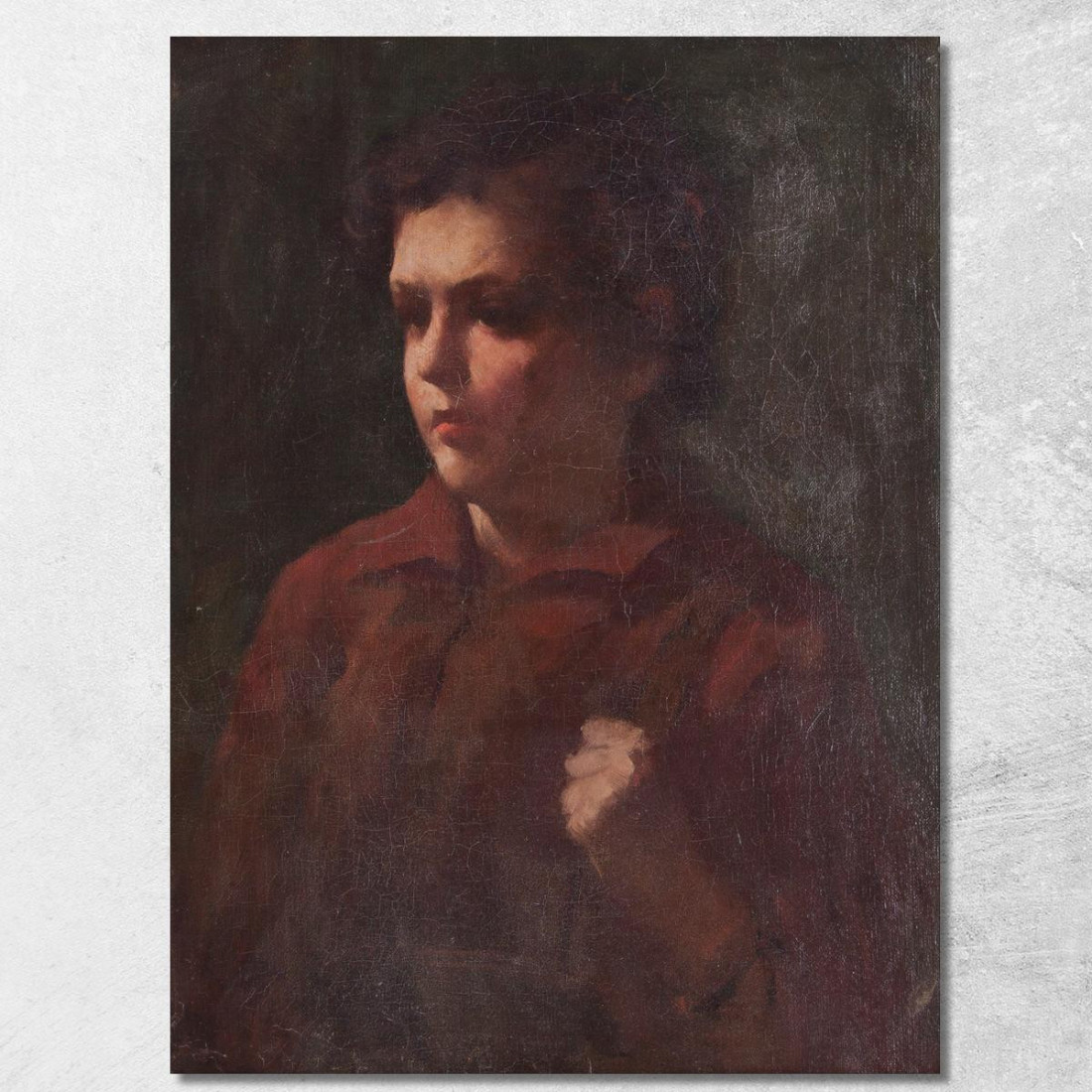 Studio Di Uno Scolaro Frank Duveneck fdu23 quadro stampato su tela Studio Di Uno Scolaro Frank Duveneck fdu23 quadro stampato su tela