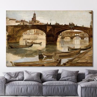 I Ponti Di Firenze Frank Duveneck fdu24 quadro stampato su tela