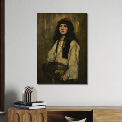 La Ragazza Veneziana Frank Duveneck fdu25 quadro stampato su tela