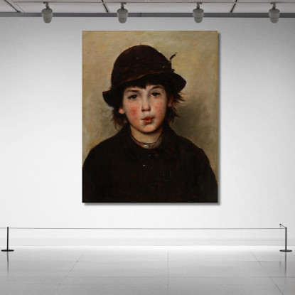 Ragazzo Che Fischia Frank Duveneck fdu28 quadro stampato su tela