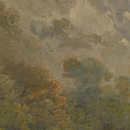 Paesaggio Roccioso Con Due Uomini Su Un Cavallo George Morland gmo29 quadro stampato su tela