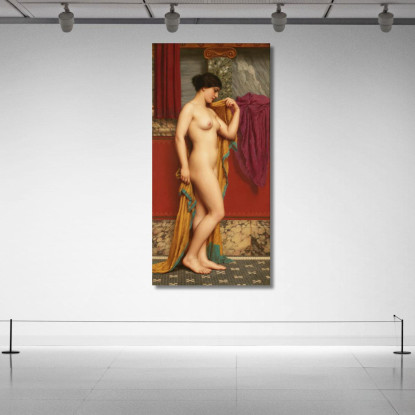 Nel Tepidario John William Godward jwg40 quadro stampato su tela