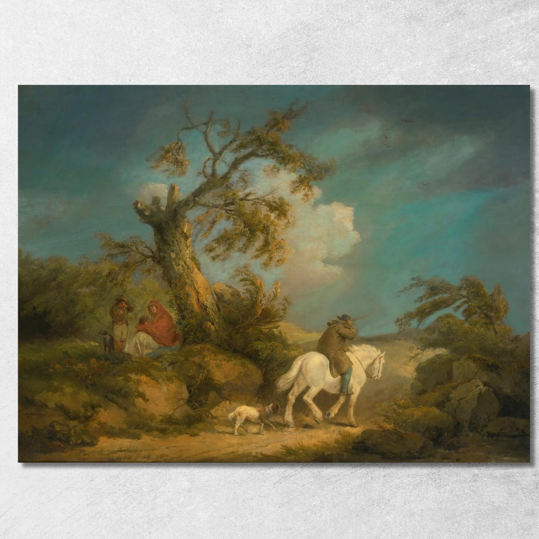 La Tempesta George Morland gmo51 quadro stampato su tela La Tempesta George Morland gmo51 quadro stampato su tela