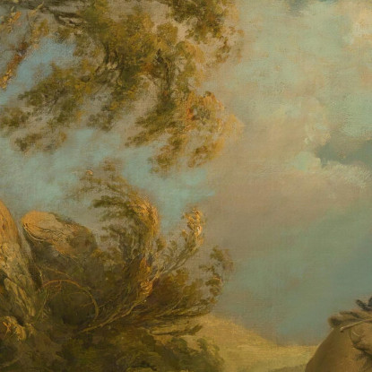 La Tempesta George Morland gmo51 quadro stampato su tela