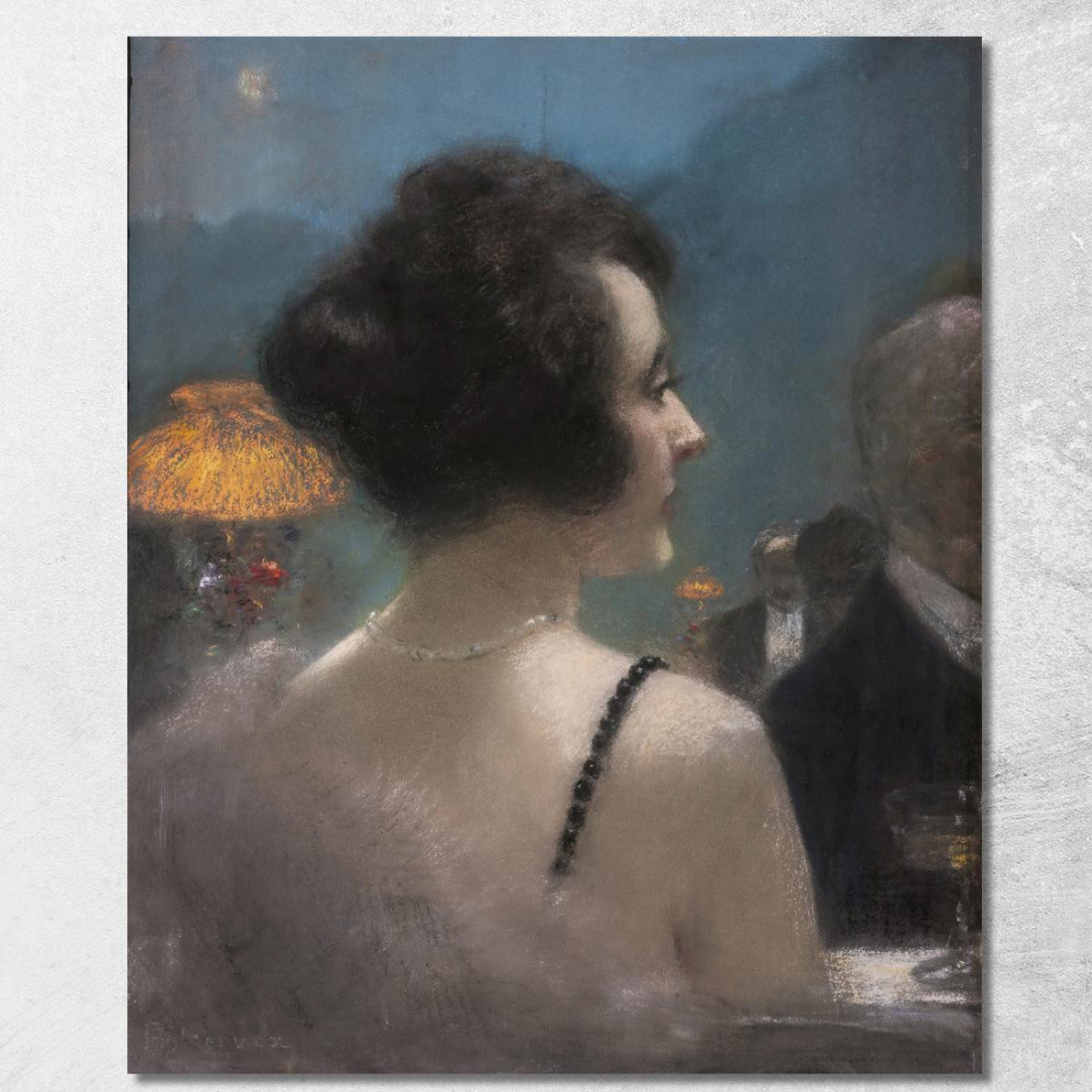 Una Dama Elegante Henri Gervex hgr3 quadro stampato su tela Una Dama Elegante Henri Gervex hgr3 quadro stampato su tela
