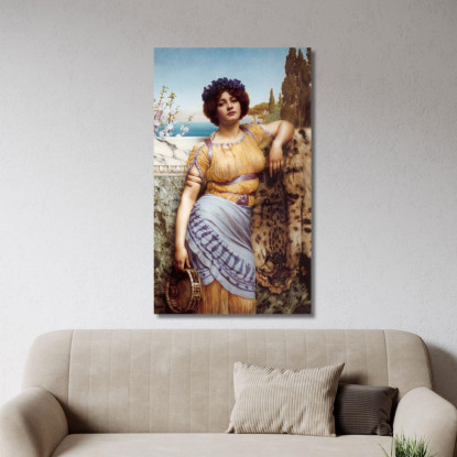 Danzatrice Ionica John William Godward jwg43 quadro stampato su tela