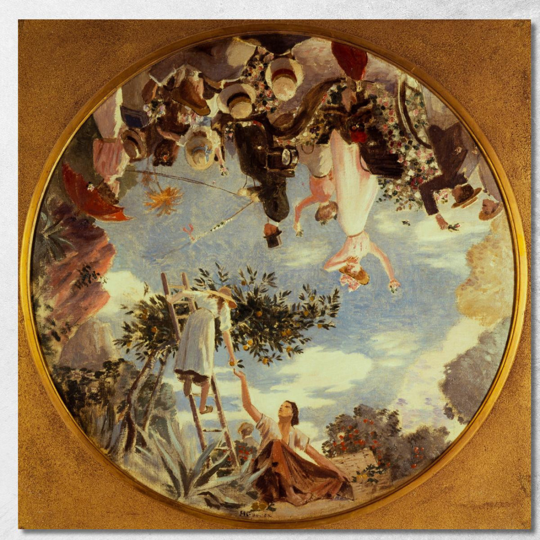 Battaglia Di Fiori A Nizza Henri Gervex hgr7 quadro stampato su tela Battaglia Di Fiori A Nizza Henri Gervex hgr7 quadro stampato su tela