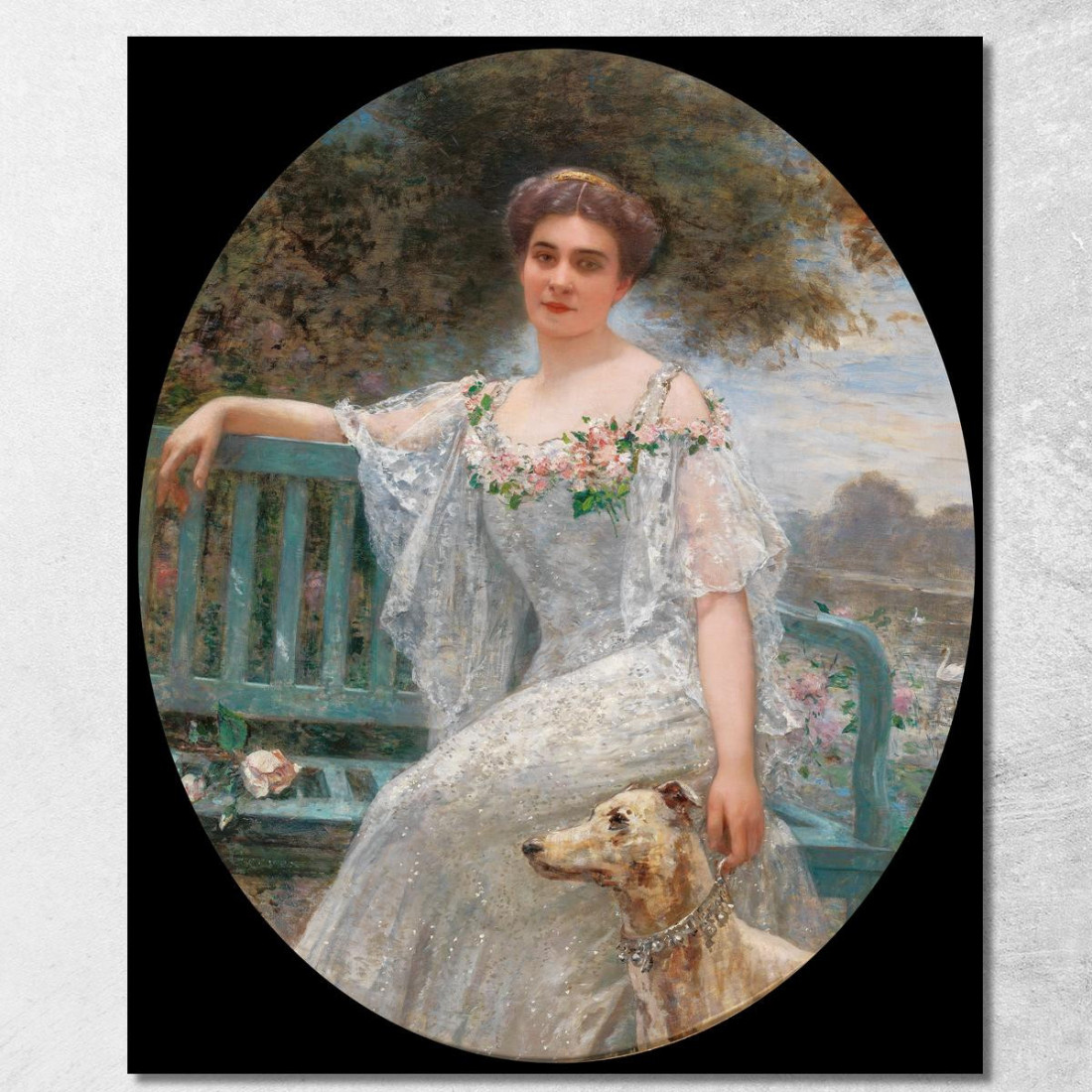 Ritratto Di Una Dama Henri Gervex hgr10 quadro stampato su tela Ritratto Di Una Dama Henri Gervex hgr10 quadro stampato su tela