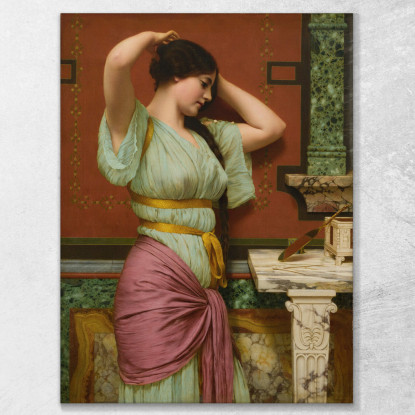 Giulia John William Godward jwg45 quadro stampato su tela