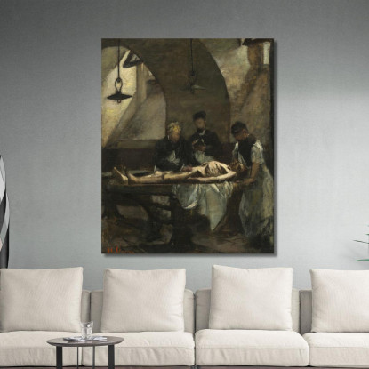 Studio Per Autopsy At The Hôtel-Dieu Henri Gervex hgr34 quadro stampato su tela