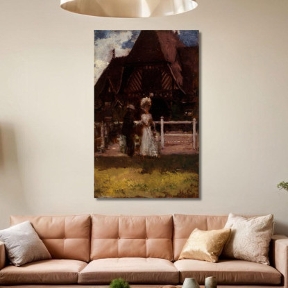 Studio Per L’Ippodromo Di Deauville Henri Gervex hgr42 quadro stampato su tela