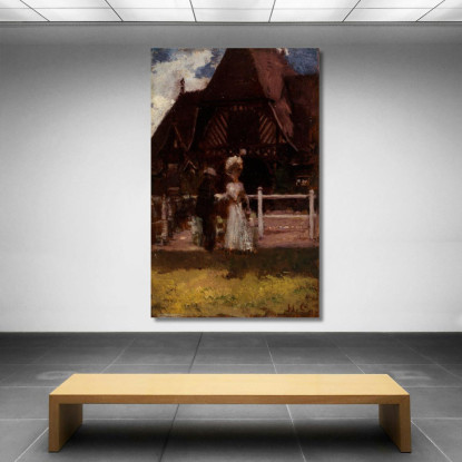 Studio Per L’Ippodromo Di Deauville Henri Gervex hgr42 quadro stampato su tela