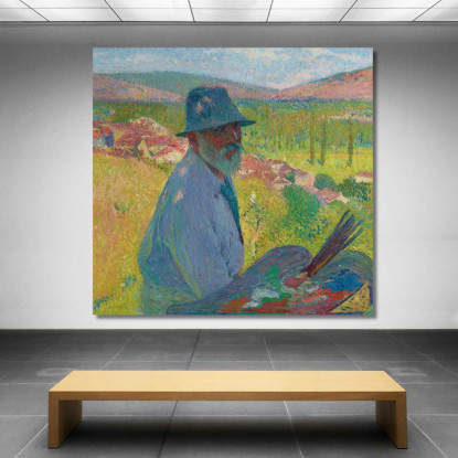 Autoritratto A La Bastide-Du-Vert Henri Martin hmt2 quadro stampato su tela