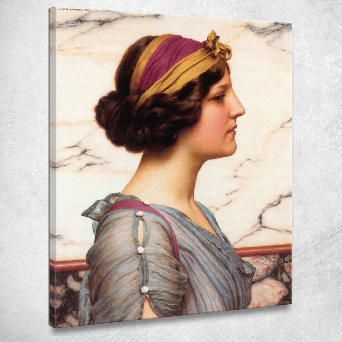 Meghilla John William Godward jwg49 quadro stampato su tela Meghilla John William Godward jwg49 quadro stampato su tela