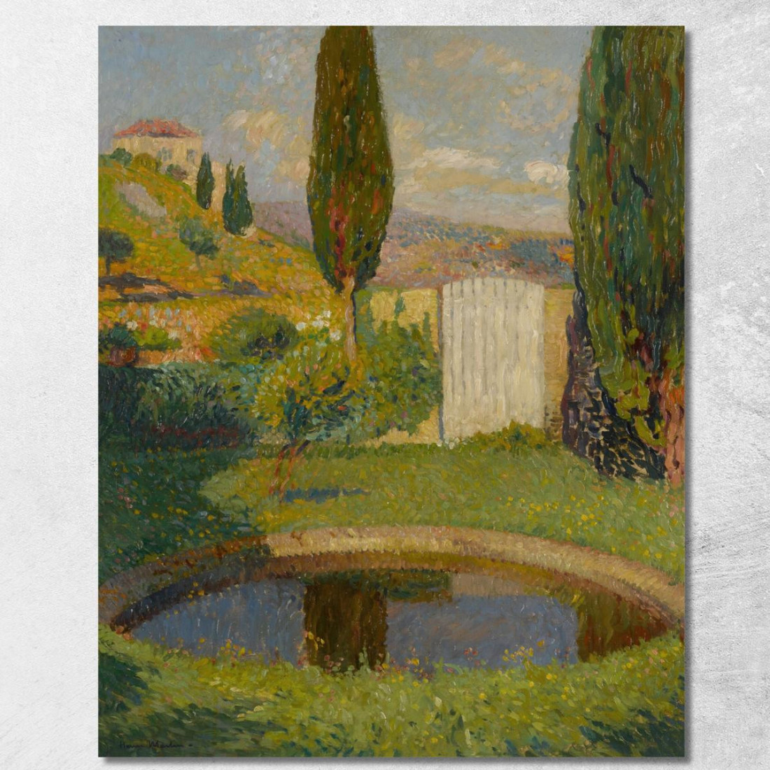 Bacino Ovest Del Parco Di Marquayrol Con Vista Sullo Studio Di Henri Martin Henri Martin hmt6 quadro stampato su tela Bacino Ovest Del Parco Di Marquayrol Con Vista Sullo Studio Di Henri Martin Henri Martin hmt6 quadro stampato su tela