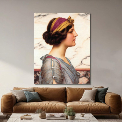 Meghilla John William Godward jwg49 quadro stampato su tela