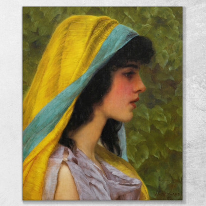 Melissa John William Godward jwg50 quadro stampato su tela