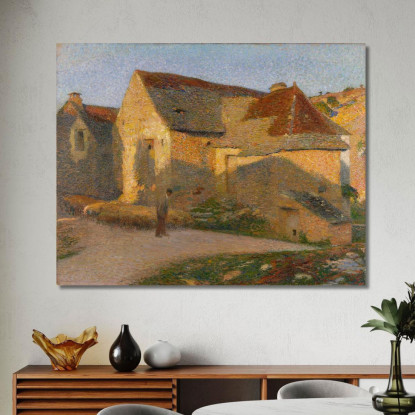 La Vecchia Casa Agli Ultimi Raggi Henri Martin hmt42 quadro stampato su tela