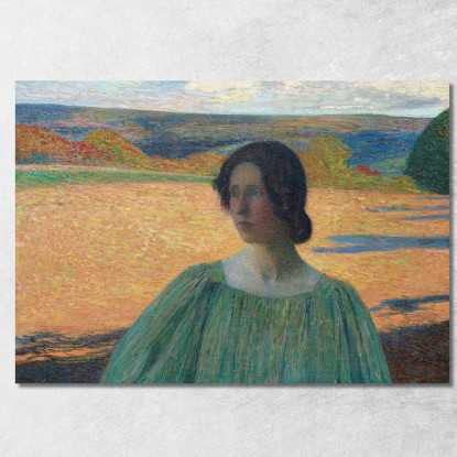 Meditazione Henri Martin hmt68 quadro stampato su tela