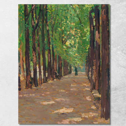 Un Viale Nel Parco Del Castello Di Versailles Henri Martin hmt82 quadro stampato su tela