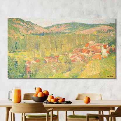 Veduta Di Labastide-Du-Vert Henri Martin hmt86 quadro stampato su tela