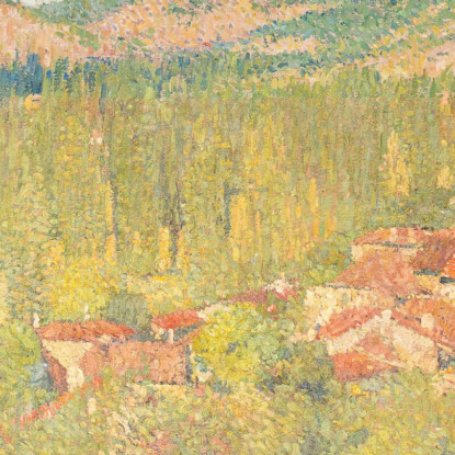 Veduta Di Labastide-Du-Vert Henri Martin hmt86 quadro stampato su tela