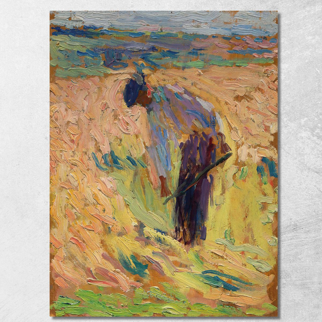 Studio Per La Moisson Henri Martin hmt91 quadro stampato su tela Studio Per La Moisson Henri Martin hmt91 quadro stampato su tela