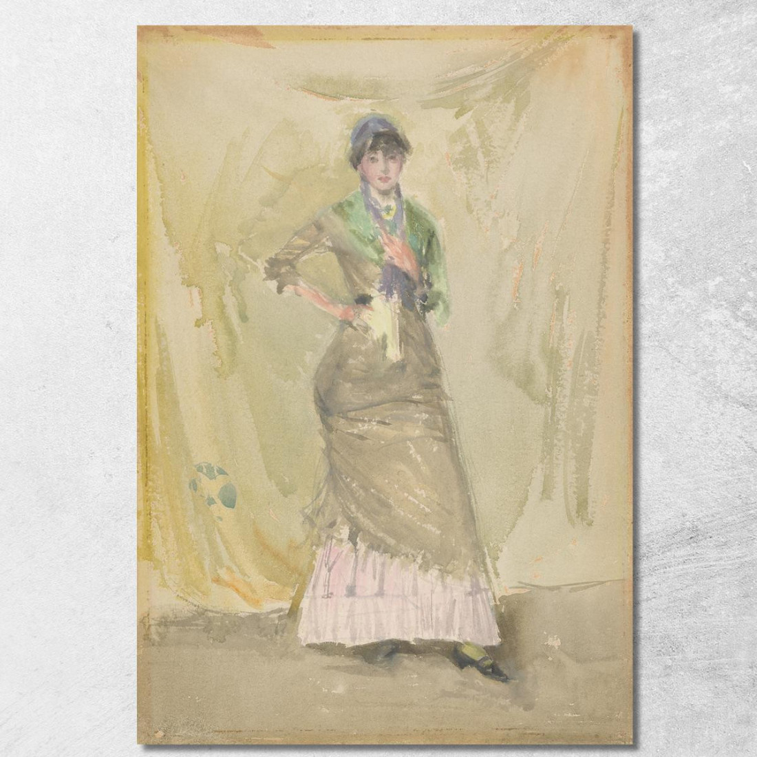 Una Nota In Verde James Abbott McNeill Whistler jam2 quadro stampato su tela Una Nota In Verde James Abbott McNeill Whistler jam2 quadro stampato su tela