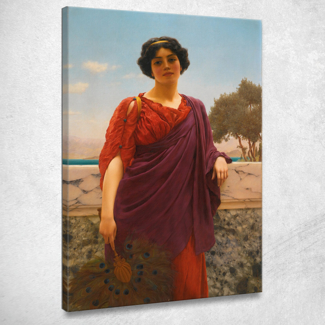 Appuntamento John William Godward jwg60 quadro stampato su tela Appuntamento John William Godward jwg60 quadro stampato su tela