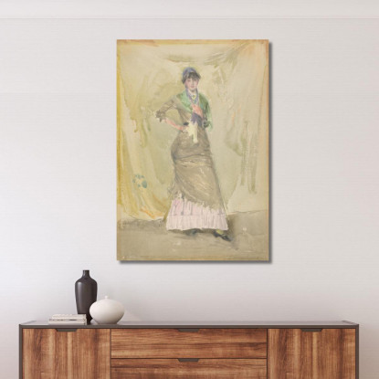 Una Nota In Verde James Abbott McNeill Whistler jam2 quadro stampato su tela
