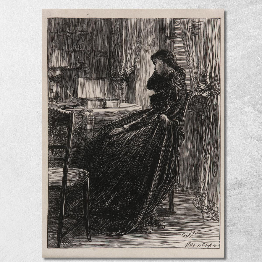 Un'Illustrazione Per Il Sermone Di Prova James Abbott McNeill Whistler jam8 quadro stampato su tela Un'Illustrazione Per Il Sermone Di Prova James Abbott McNeill Whistler jam8 quadro stampato su tela