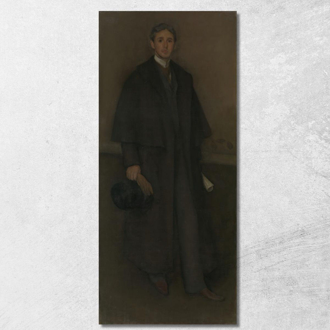 Composizione In Colore Carne E Marrone - Ritratto Di Arthur Jerome Eddy James Abbott McNeill Whistler jam15 quadro stampato su Composizione In Colore Carne E Marrone - Ritratto Di Arthur Jerome Eddy James Abbott McNeill Whistler jam15 quadro stampato su