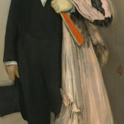 Composizione In Colore Carne E Nero - Ritratto Di Theodore Duret James Abbott McNeill Whistler jam16 quadro stampato su tela
