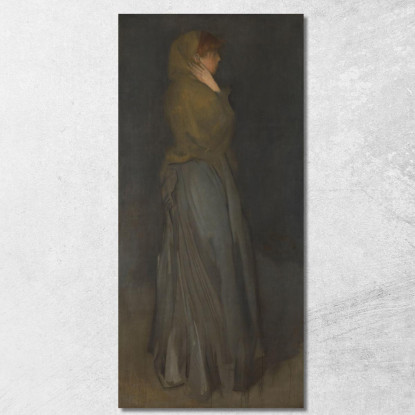 Composizione In Giallo E Grigio - Effie Deans James Abbott McNeill Whistler jam18 quadro stampato su tela