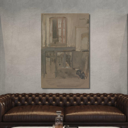 Facciata Di Una Casa James Abbott McNeill Whistler jam35 quadro stampato su tela