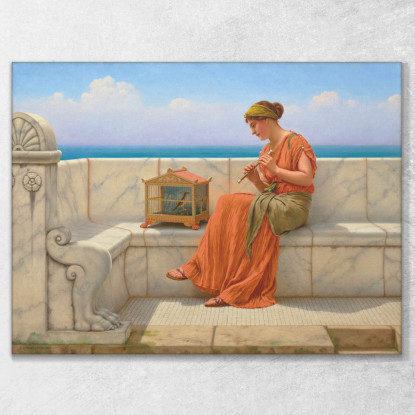 Canzoni Senza Parole John William Godward jwg64 quadro stampato su tela