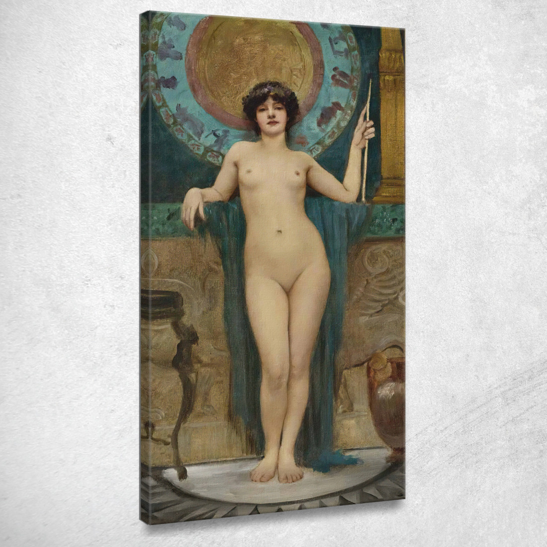 Studio Di Campaspe John William Godward jwg67 quadro stampato su tela