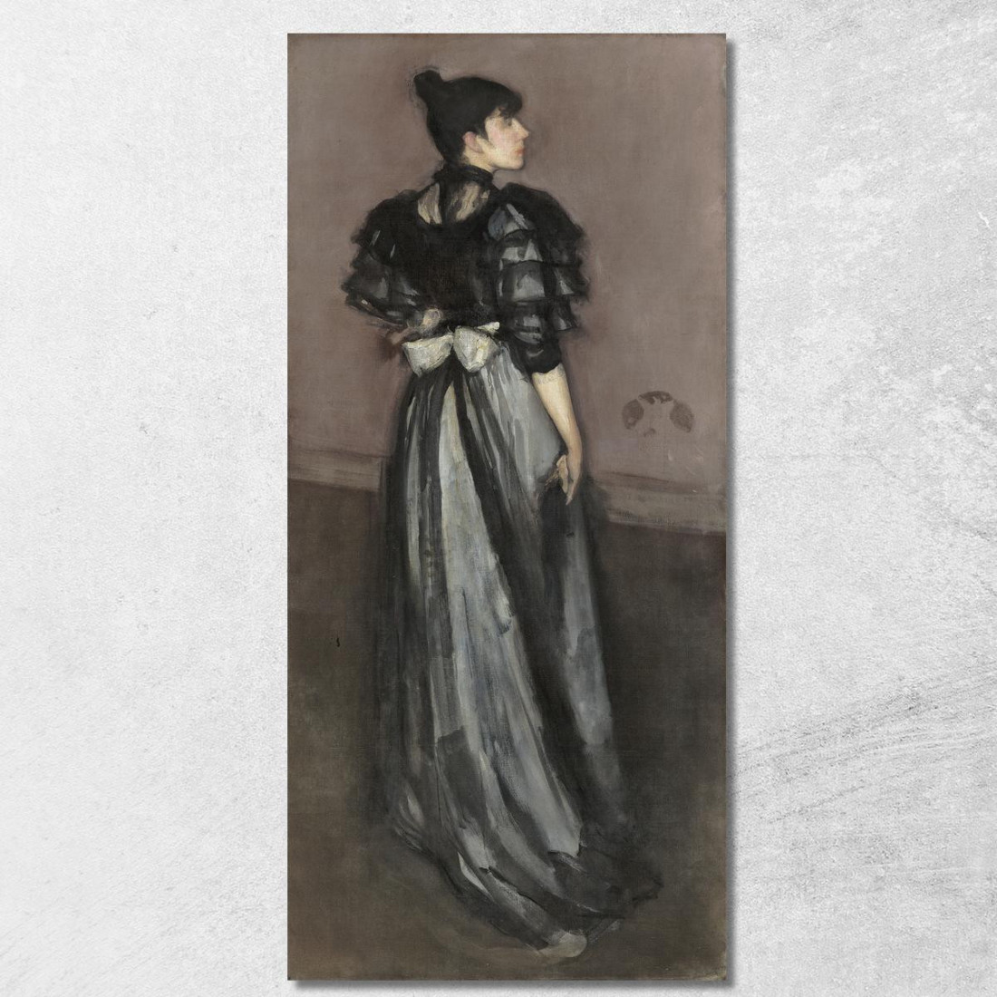 Madreperla E Argento L'Andaluso James Abbott McNeill Whistler jam63 quadro stampato su tela Madreperla E Argento L'Andaluso James Abbott McNeill Whistler jam63 quadro stampato su tela