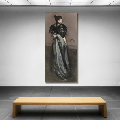 Madreperla E Argento L'Andaluso James Abbott McNeill Whistler jam63 quadro stampato su tela