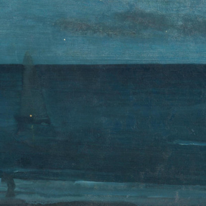 Notturno Blu E Argento Bognor James Abbott McNeill Whistler jam74 quadro stampato su tela