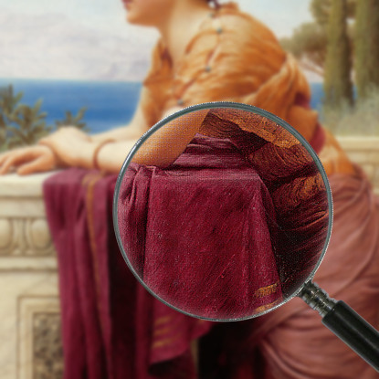 Il Belvedere John William Godward jwg71 quadro stampato su tela