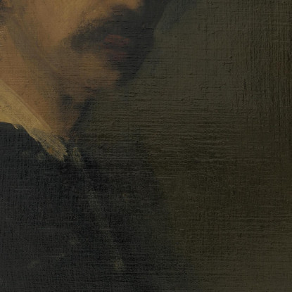 Autoritratto James Abbott McNeill Whistler jam96 quadro stampato su tela