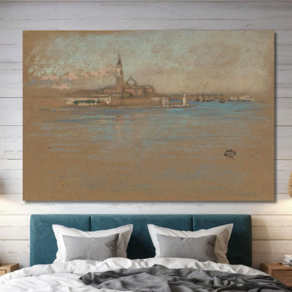 La Chiesa Di San Giorgio Maggiore James Abbott McNeill Whistler jam117 quadro stampato su tela