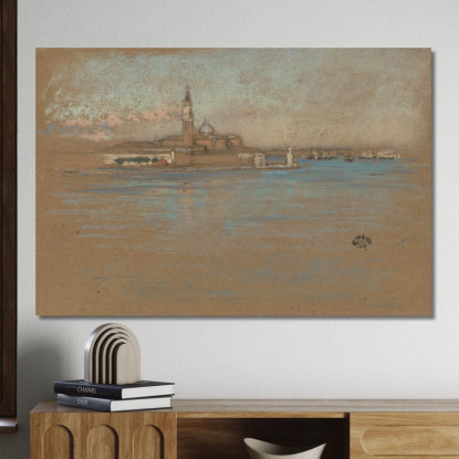 La Chiesa Di San Giorgio Maggiore James Abbott McNeill Whistler jam117 quadro stampato su tela