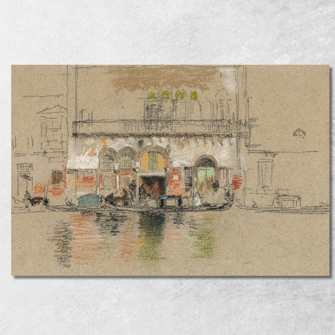 Il Palazzo Bianco E Rosa James Abbott McNeill Whistler jam129 quadro stampato su tela Il Palazzo Bianco E Rosa James Abbott McNeill Whistler jam129 quadro stampato su tela