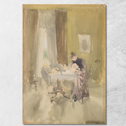 Tè Viola E Ambra James Abbott McNeill Whistler jam151 quadro stampato su tela