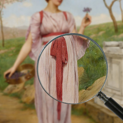 Il Posy John William Godward jwg79 quadro stampato su tela