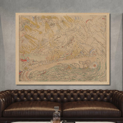 I Cataclismi James Ensor jen16 quadro stampato su tela