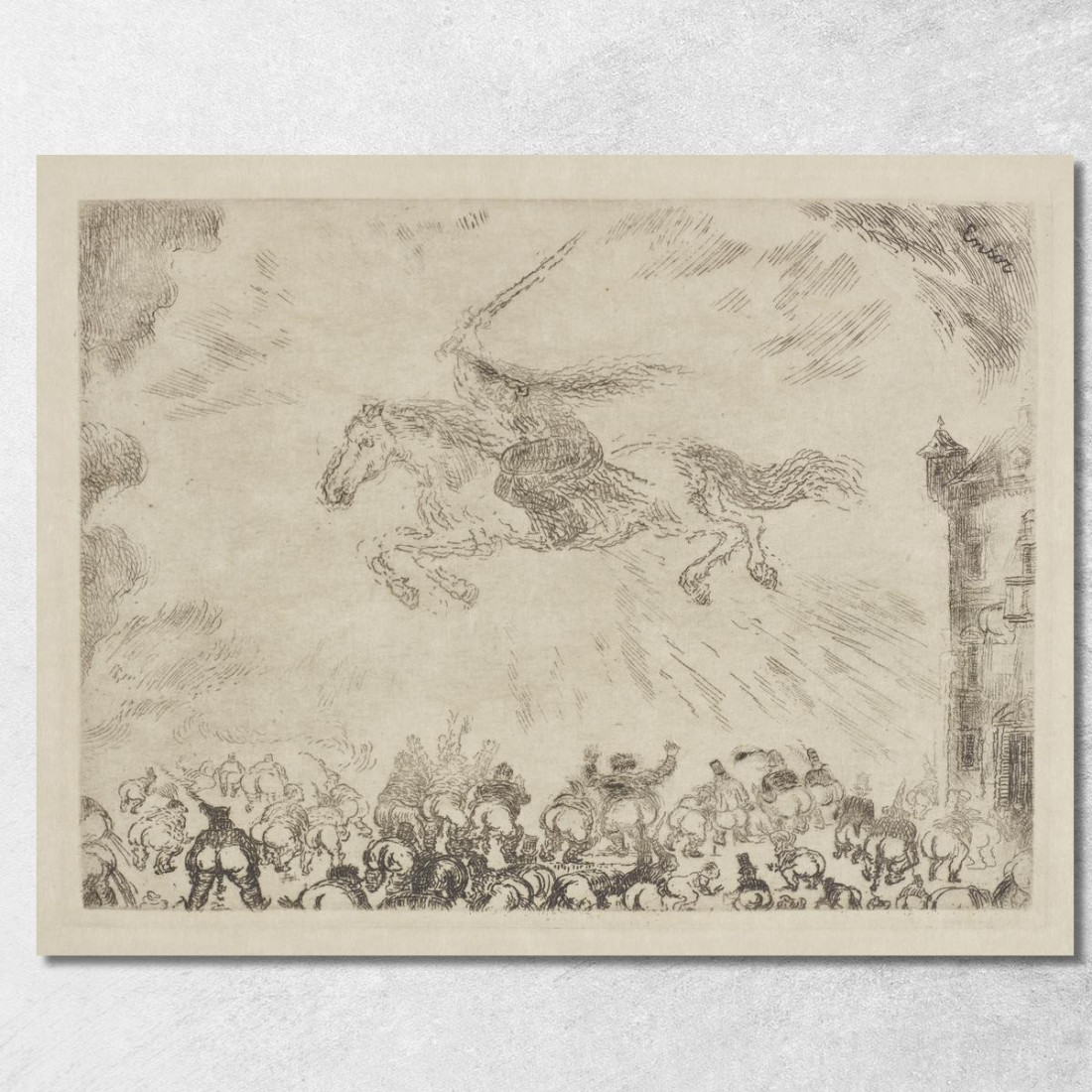 L'Angelo Sterminatore James Ensor jen19 quadro stampato su tela L'Angelo Sterminatore James Ensor jen19 quadro stampato su tela